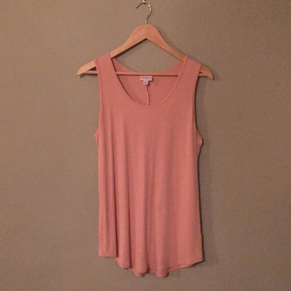 LuLaRoe Blush Tank. Size Large